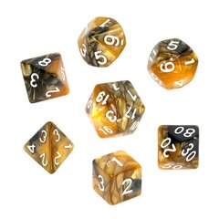 Набор игральных костей Rebel RPG Dice Set - Two Color - Black and Gold цена и информация | Настольные игры | hansapost.ee