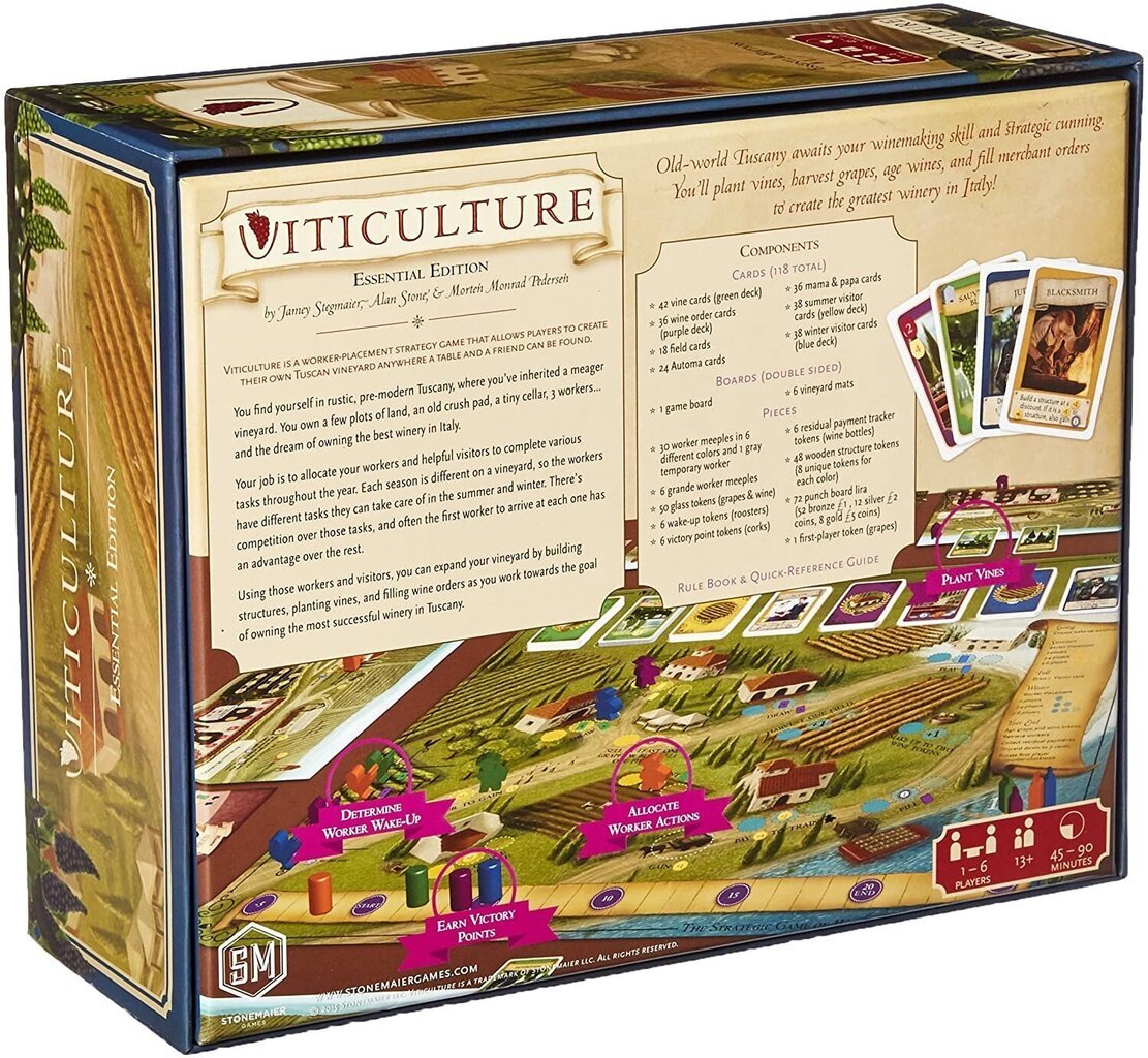 Mäng Viticulture Essential Edition hind ja info | Lauamängud ja mõistatused perele | hansapost.ee