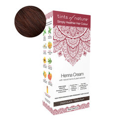 Looduslik juuksevärv / kergvärv Tints of nature Henna Cream Chocolate, 70ml hind ja info | Juuksevärvid | hansapost.ee