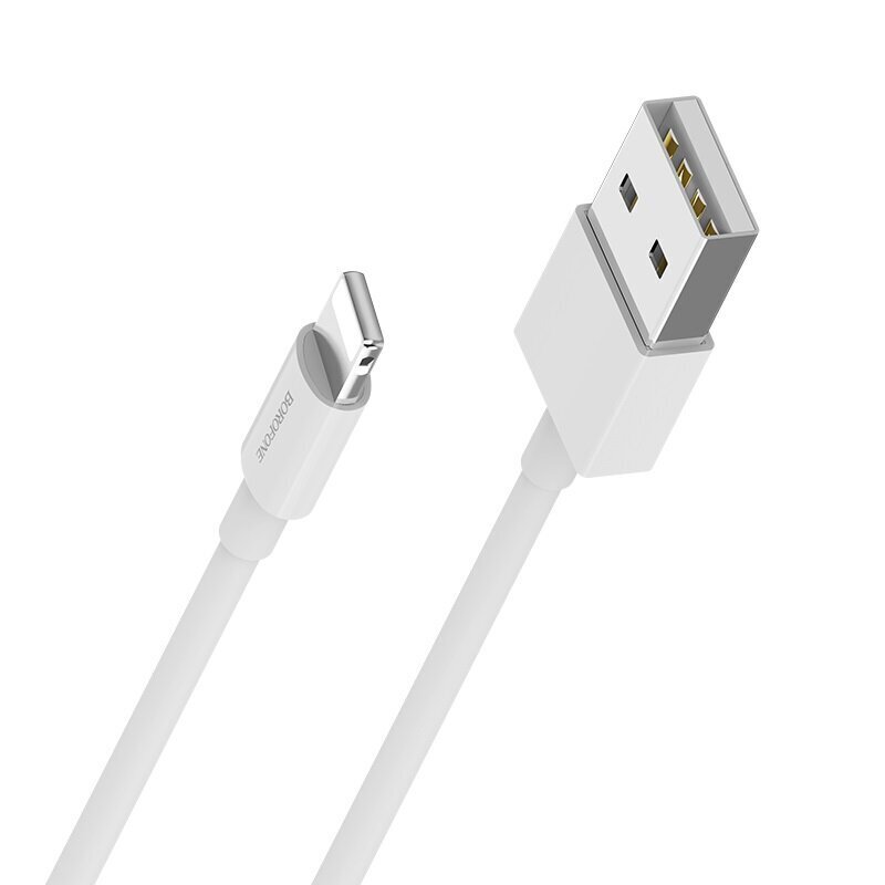 USB-kaablite komplekt Borofone BX3 30vnt. Lightning 1.0m, valge цена и информация | Mobiiltelefonide kaablid | hansapost.ee