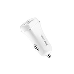 Автомобильная зарядка Borofone BZ2 с 2 USB портами (2.4A), белая цена и информация | Зарядные устройства для телефонов | hansapost.ee