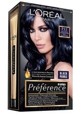 Kauapüsiv juuksevärv L'Oreal Paris Preference, P12 Black Pearls hind ja info | Juuksevärvid | hansapost.ee