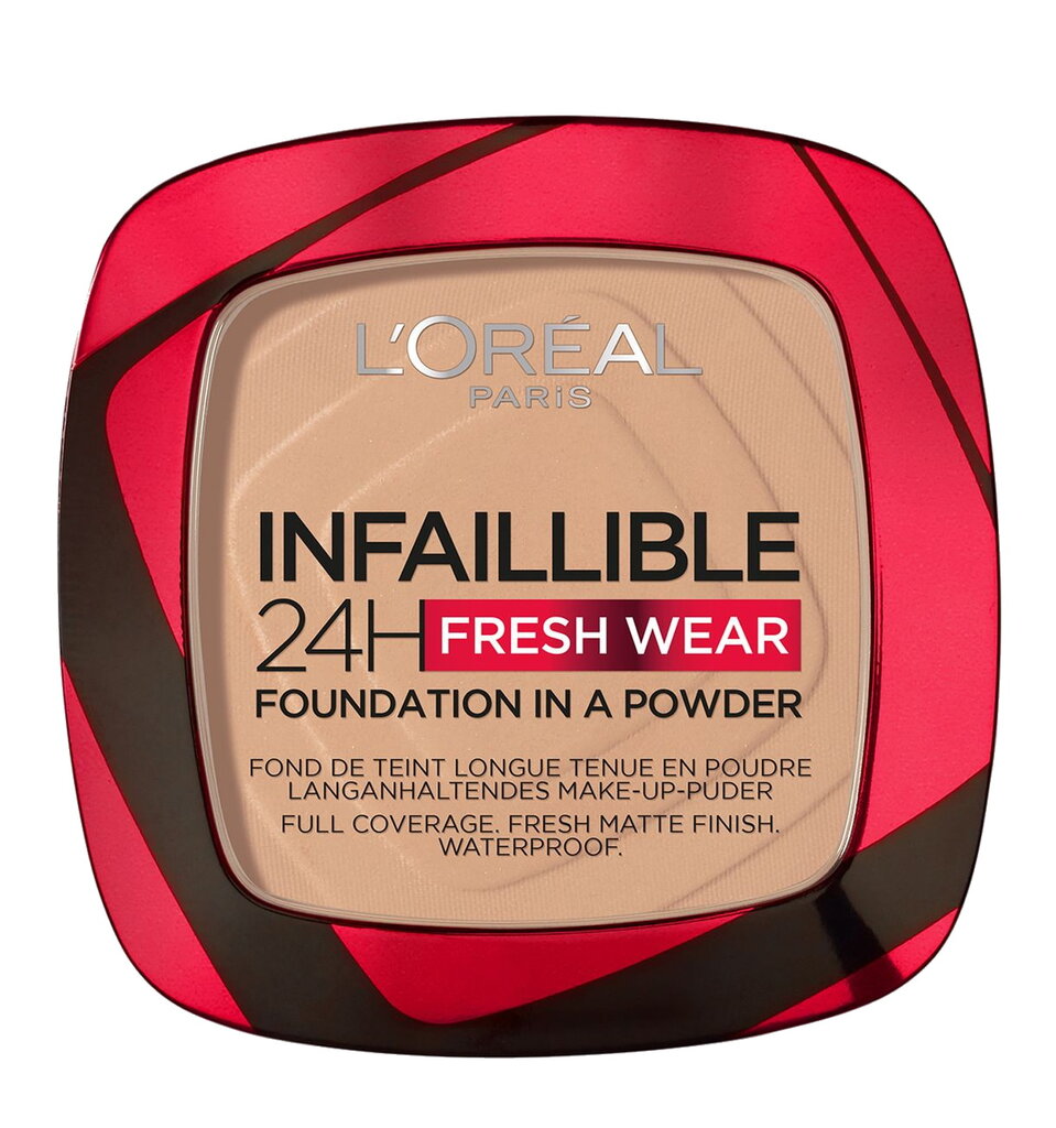 Kompaktne jumestuskreem L'Oreal Make Up Infallible Fresh Wear, 9 g, 120 Vanilla цена и информация | Jumestuskreemid ja puudrid | hansapost.ee