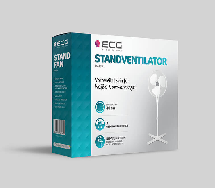 ECG ECGFS40A цена и информация | Ventilaatorid | hansapost.ee