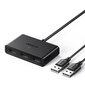Ugreen switch adapter switch box USB 2 inputs - 3 outputs black (CM409) цена и информация | USB adapterid ja jagajad | hansapost.ee