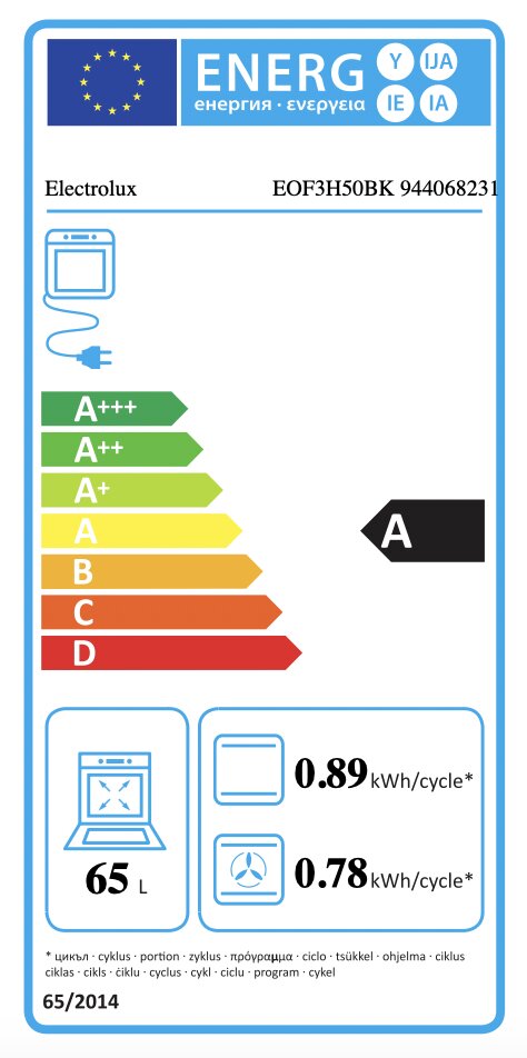 Electrolux EOF3H50BK цена и информация | Ahjud | hansapost.ee