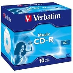 CD-R Verbatim Music 10 tk price and information | Nutiseadmed ja lisatarvikud | hansapost.ee