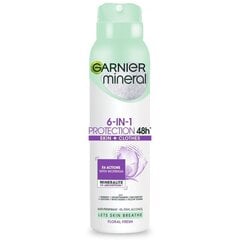 Spreideodorant Garnier Mineral 6in1 Protection 48H, 150 ml цена и информация | Garnier Гигиенические товары | hansapost.ee