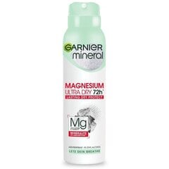 Spreideodorant Garnier Magnesium Ultra Dry 72H, 150 ml цена и информация | Garnier Гигиенические товары | hansapost.ee