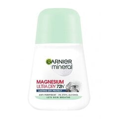 Rulldeodorant Garnier Mineral Magnesium Ultra Dry 72H, 50 ml цена и информация | Дезодоранты | hansapost.ee