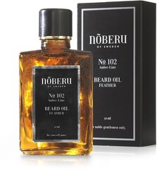 Kerge habemeõli No 102 Beard Oil Feather Amber-Lime, 30ml hind ja info | Noberu Of Sweden Hügieenitarbed | hansapost.ee