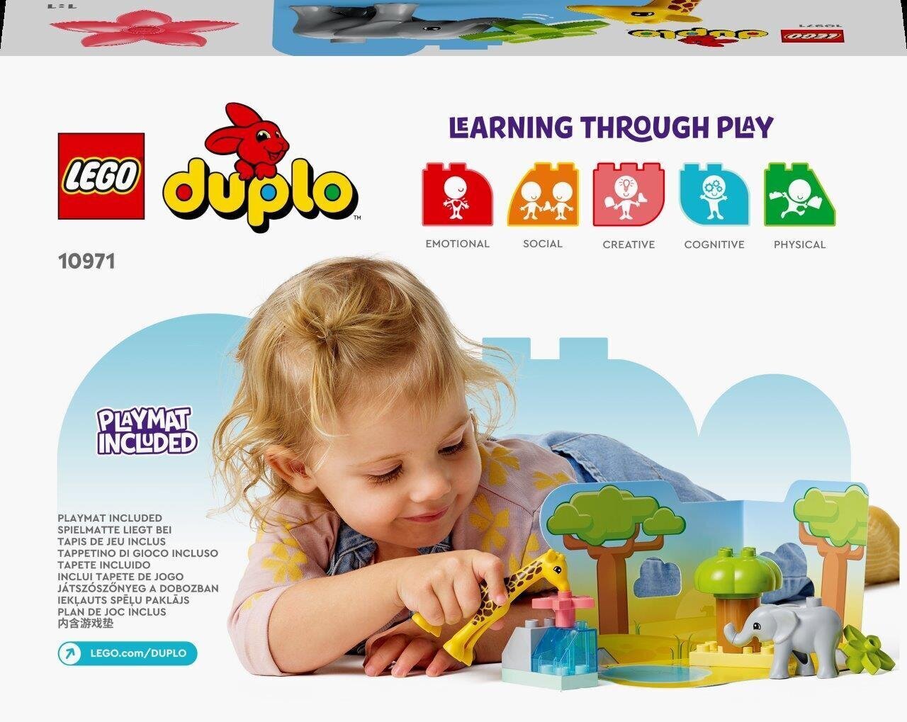 10971 LEGO® DUPLO Metsikud Aafrika loomad цена и информация | Klotsid ja konstruktorid | hansapost.ee