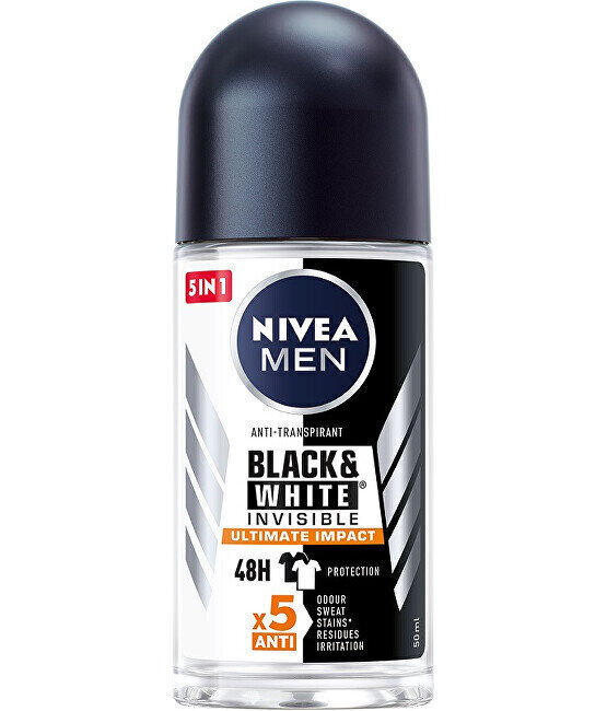 Nivea Men Invisible For Black & White Ultimate Impact antiperspirant meestele 50 ml hind ja info | Deodorandid | hansapost.ee