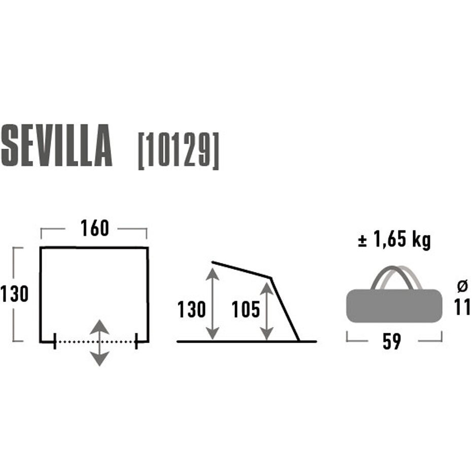 Rannatelk High Peak Sevilla, sinine/hall цена и информация | Telgid | hansapost.ee