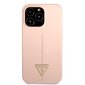 Guess Silicone Line Triangle Case for iPhone 13 Pro Max Pink цена и информация | Telefonide kaitsekaaned ja -ümbrised | hansapost.ee