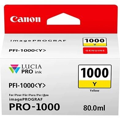 Canon 0549C001, kollane цена и информация | Tindiprinteri kassetid | hansapost.ee