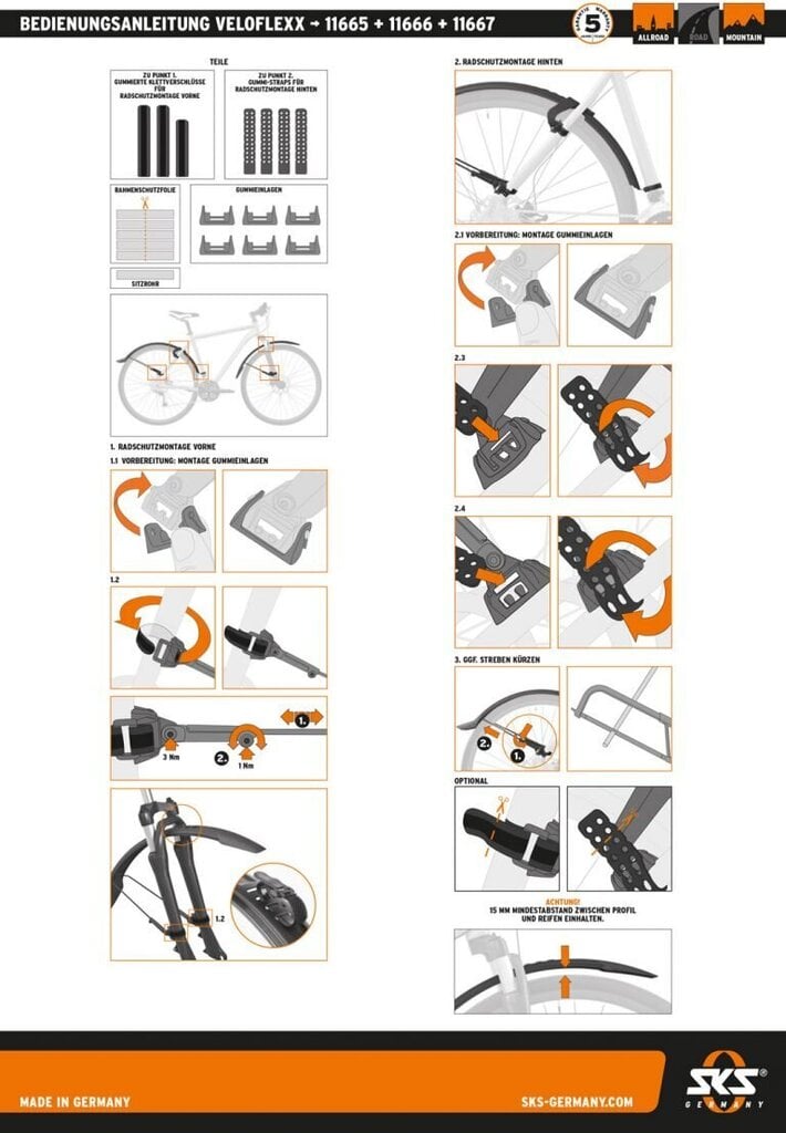 Porilaudade komplekt 29" SKS Veloflexx 65 hind ja info | Porilauad | hansapost.ee