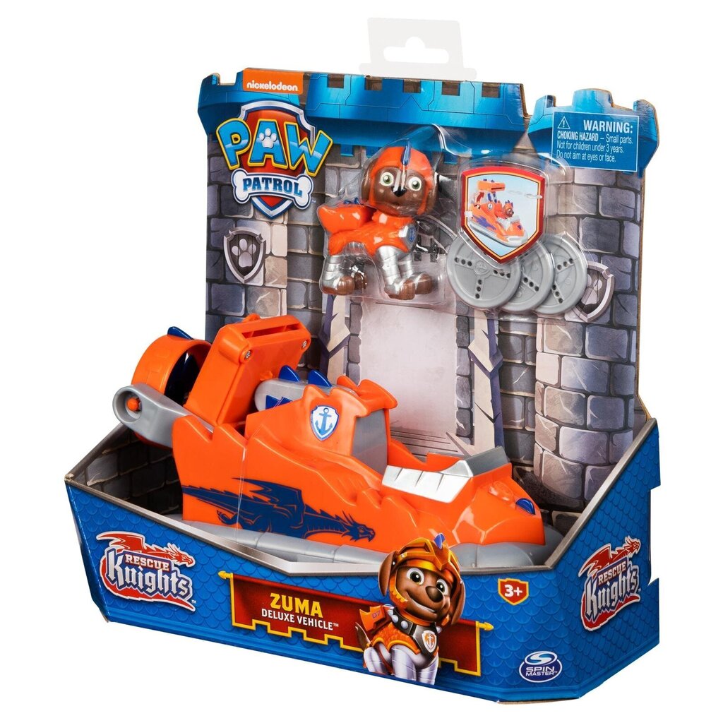 Päästepatrull Rescue Knights Zuma koos sõidukiga Käpapatrull (Paw Patrol), 6063589 цена и информация | Mänguasjad poistele | hansapost.ee