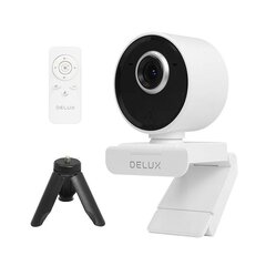 Smart Webcam with Tracking and Built-in Microphone Delux DC07 (White) 2MP 1920x1080p цена и информация | Интернетные-камеры | hansapost.ee