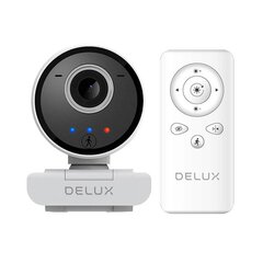 Smart Webcam with Tracking and Built-in Microphone Delux DC07 (White) 2MP 1920x1080p цена и информация | Интернетные-камеры | hansapost.ee