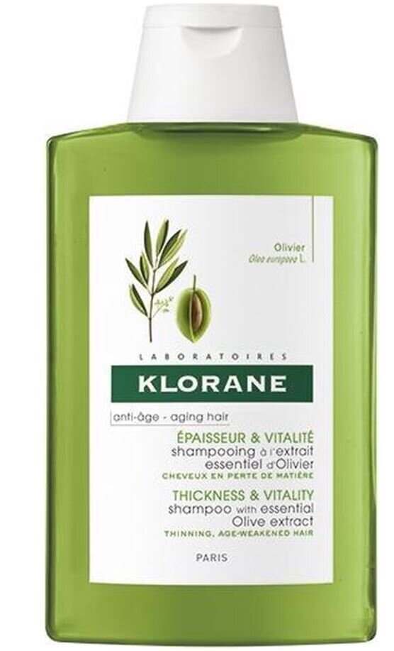 Taastav šampoon oliiviekstraktiga Klorane 200 ml hind ja info | Šampoonid | hansapost.ee