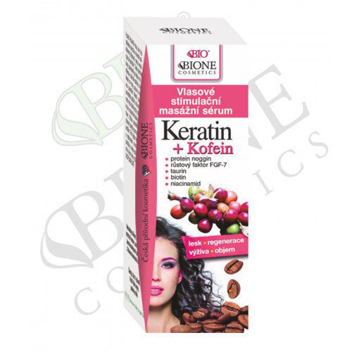 Juukseseerum Keratin + Caffeine Hair Stimulation Masage Serum, 215 ml hind ja info | Juuksemaskid, õlid ja seerumid | hansapost.ee