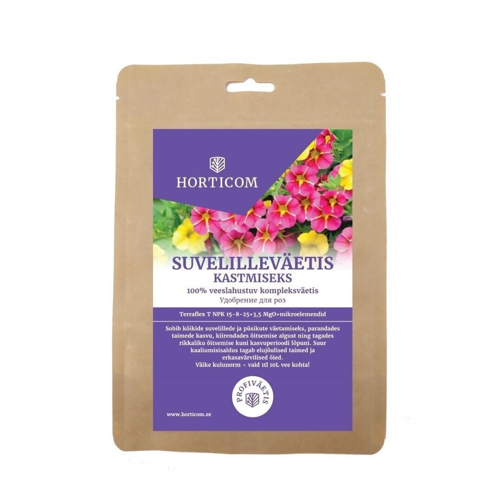 Suvelilleväetis kastmiseks Horticom 750g цена и информация | Kuivväetised | hansapost.ee