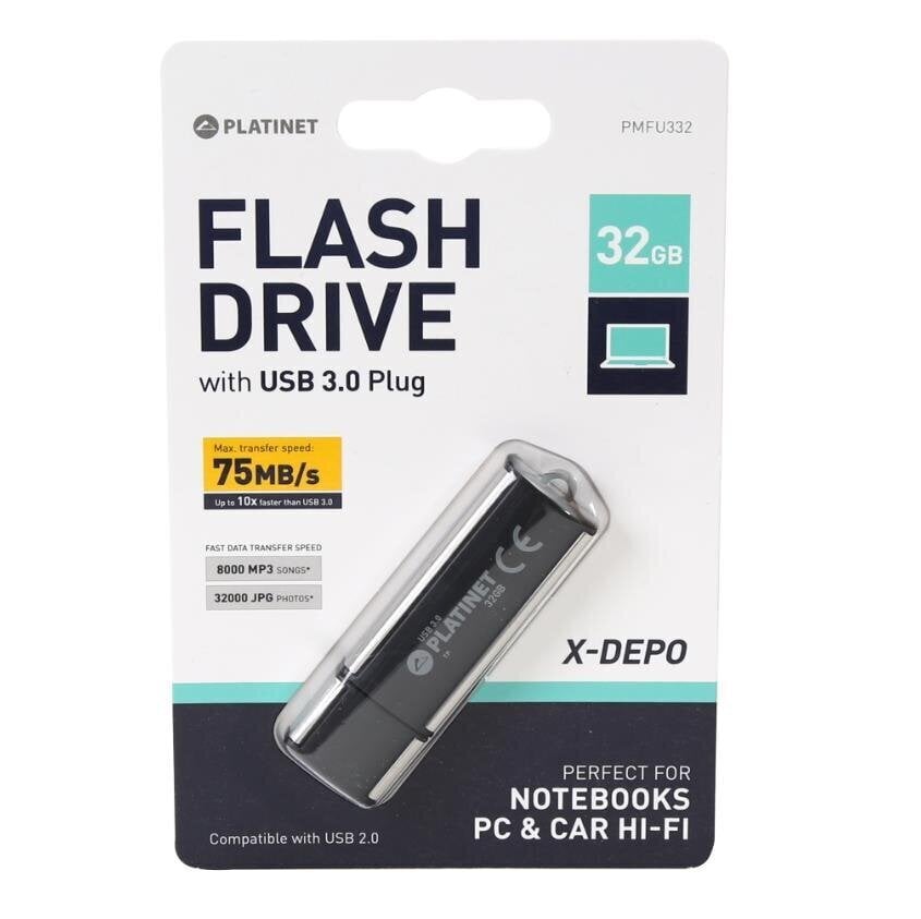 Platinet X-DEPO 32 GB USB 3.0 hind ja info | Mälupulgad | hansapost.ee