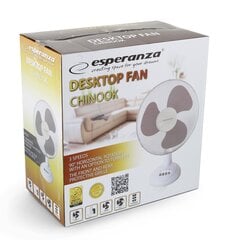 Настольный вентилятор Esperanza EHF003WE, белый цена и информация | Вентиляторные | hansapost.ee