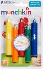 Мелки для ванной  Munchkin, 5 шт., bath time Crayons, 011690 цена и информация | Игрушки для малышей | hansapost.ee