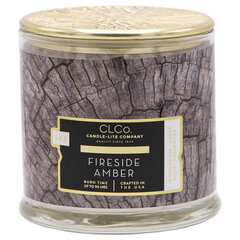 Lõhnaküünal kaanega Candle-Lite Fireside Amber, 396 g hind ja info | Küünlad, küünlajalad | hansapost.ee
