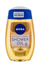 Масло для душа Nivea Natural Oil, 200 мл цена и информация | Масла, гели для душа | hansapost.ee