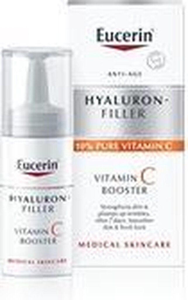 Näoseerum Eucerin Hyaluron-Filler Vitamin C Booster 8 ml hind ja info | Näoõlid, ampullid ja seerumid | hansapost.ee