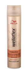 Ultra-tugev juukselakk Wella Wellaflex Hydro Style 250 ml hind ja info | Juuste viimistlusvahendid | hansapost.ee