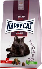Корм Happy Cat для кастрированных кошек с говядиной Sterilised Voralpen Rind, 4 кг цена и информация | Сухой корм для кошек | hansapost.ee