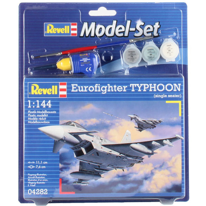 Revell - Eurofighter Typhoon mudeli komplekt, 1/144, 64282 цена и информация | Mänguasjad poistele | hansapost.ee