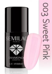 Hübriidküünelakk Semilac, 003 Sweet Pink, 7ml цена и информация | Лаки, укрепители для ногтей | hansapost.ee