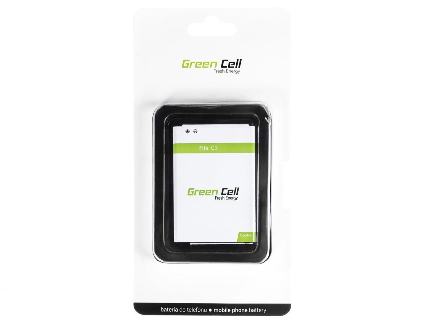 Green Cell, LG G3 BL-53YH цена и информация | Akud mobiiltelefonidele | hansapost.ee