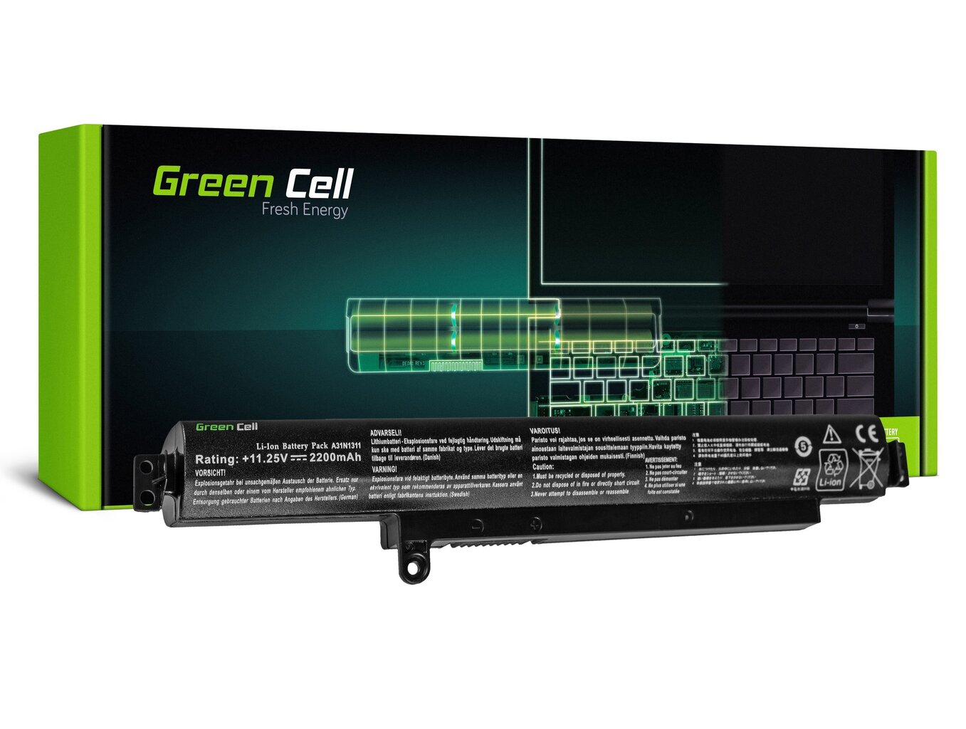 Sülearvuti aku Green Cell Laptop Battery for Asus VivoBook F102B F102BA X102B X102BA цена и информация | Sülearvuti akud | hansapost.ee