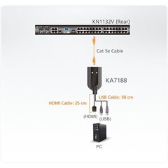 Aten KA7188-AX цена и информация | Коммутаторы (Switch) | hansapost.ee