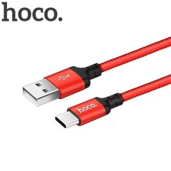 USB кабель Hoco X14 Type-C, красный-черный, 1.0 м цена и информация | Кабели для телефонов | hansapost.ee