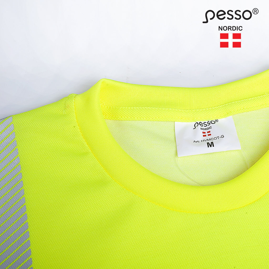 T-särk Pesso HVMCOT HI-VIS, kollane цена и информация | Tööriided | hansapost.ee