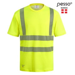 T-särk Pesso HVMCOT HI-VIS, kollane hind ja info | Tööriided | hansapost.ee