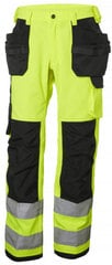 Kõrgnähtavad ripptaskutega tööpüksid Alna CL2, kollane/must C52, Helly Hansen WorkWear цена и информация | Рабочая одежда | hansapost.ee