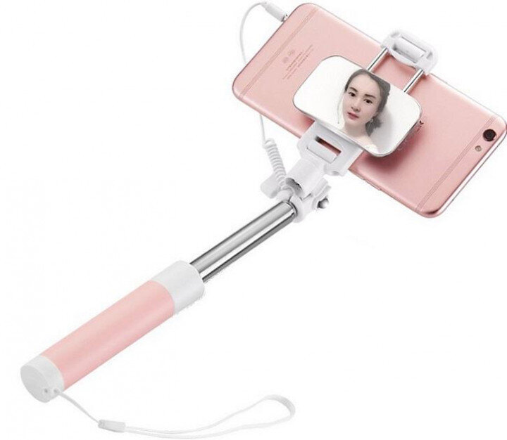 Juhtmega selfie stick / monopod Hoco K2 võlupeegli selfie hind ja info | Selfie pulgad | hansapost.ee