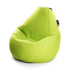 Кресло-мешок Qubo™ Comfort 90, гобелен, светло зеленое цена и информация | Кресла-мешки и пуфы | hansapost.ee