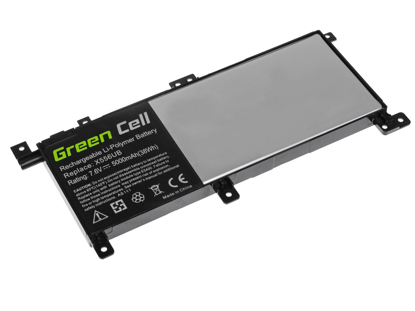 Sülearvuti aku Green Cell Laptop Battery C21N1509 for Asus X556U X556UA X556UB X556UF X556UJ X556UQ X556UR X556UV hind ja info | Sülearvuti akud | hansapost.ee