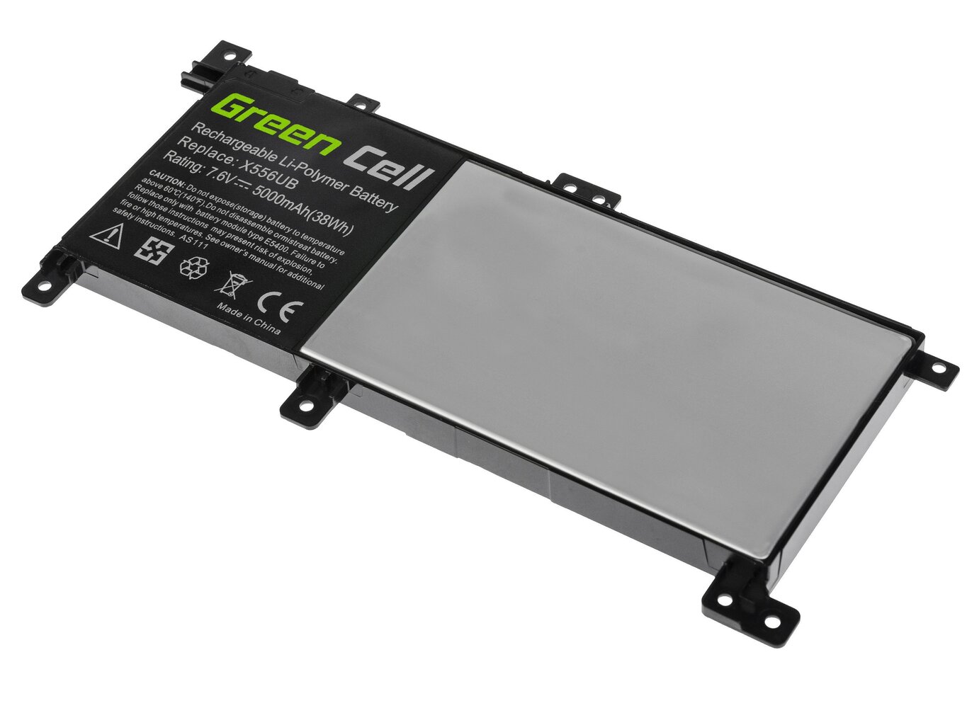 Sülearvuti aku Green Cell Laptop Battery C21N1509 for Asus X556U X556UA X556UB X556UF X556UJ X556UQ X556UR X556UV hind ja info | Sülearvuti akud | hansapost.ee