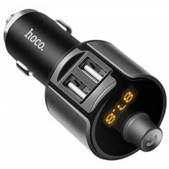 FM-трансмиттер / Модулятор Hoco E19 Bluetooth FM transmitter 2 x USB 2.4 A Metal Grey цена и информация | Hoco Автотовары | hansapost.ee