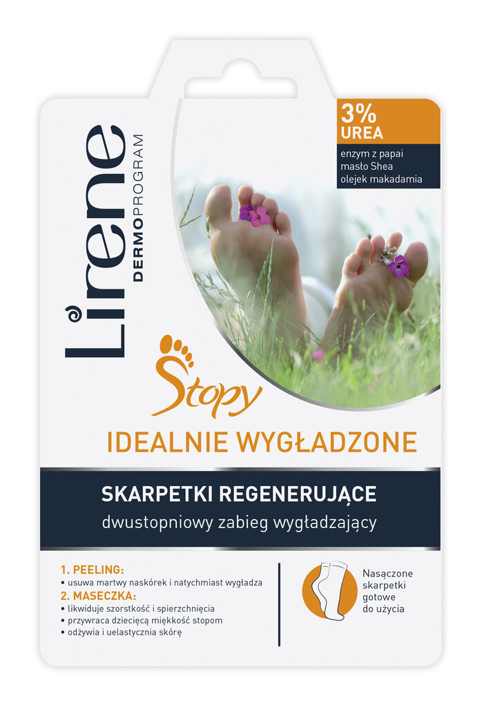 Kaheastmeline regeneratiivne jalamask-sokid jalgadele Lirene 17 ml hind ja info | Kehakreemid, kehaõlid ja losjoonid | hansapost.ee